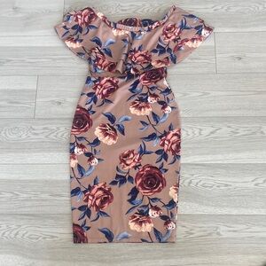flower patterned dress, great for spring or summer